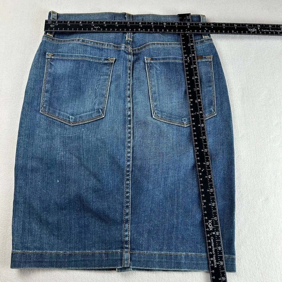 Fidelity Denim Collette High Cigarette Jean Pencil Skirt Multi Button‎ Size 26 - Picture 7 of 8